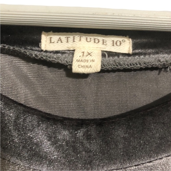 Latitude 10 velour ombré soft sweatshirt 1x - Picture 4 of 8